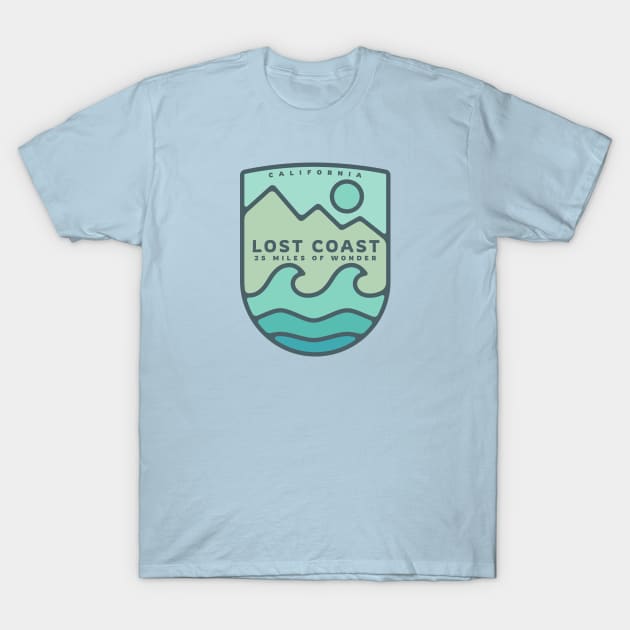 Lost Coast- 25 Miles of Wonder T-Shirt by Spatium Natura